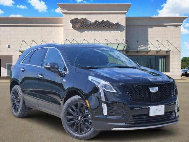 2026 Cadillac XT5 Premium Luxury in Stellar Black Metallic — front three-quarter view
