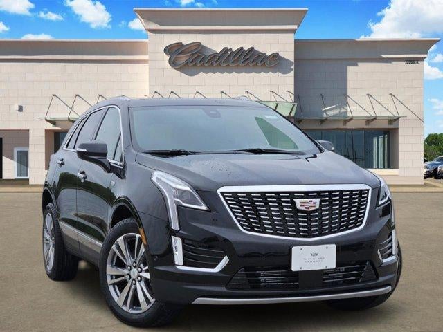 2026 Cadillac XT5 Premium Luxury in Stellar Black Metallic — front three-quarter view