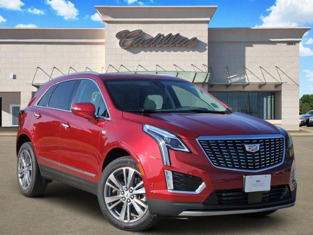 2026 Cadillac XT5 Premium Luxury in Radiant Red Tintcoat — front three-quarter view