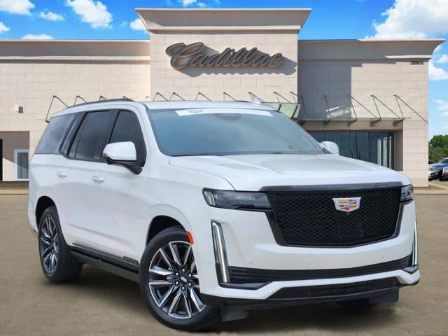 2023 Cadillac Escalade Sport Platinum in Crystal White Tricoat — front three-quarter view