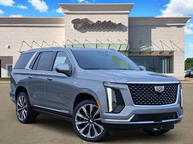 2026 Cadillac Escalade Luxury in Argent Silver Metallic — front three-quarter view