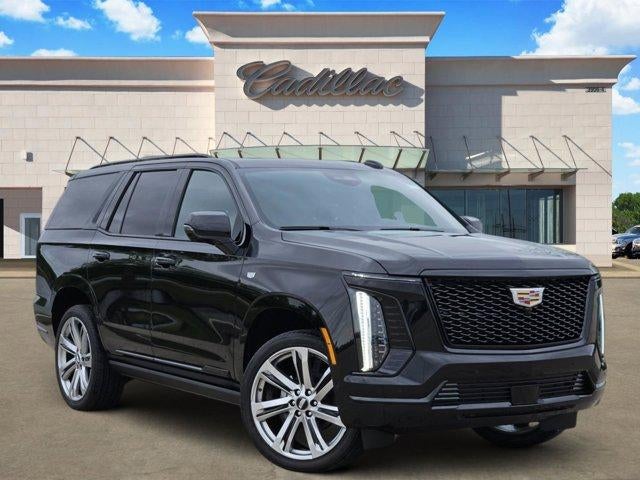 2026 Cadillac Escalade Sport in Black Raven — front three-quarter view