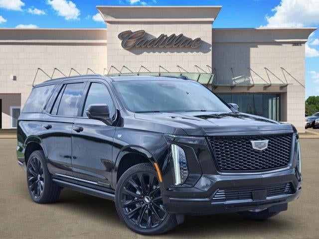 2026 Cadillac Escalade Platinum Sport in Black Raven — front three-quarter view