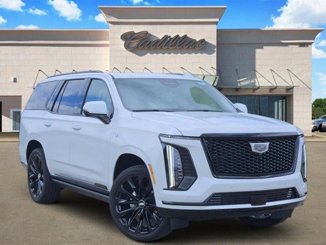 2026 Cadillac Escalade Platinum Sport in Vibrant White Tricoat — front three-quarter view